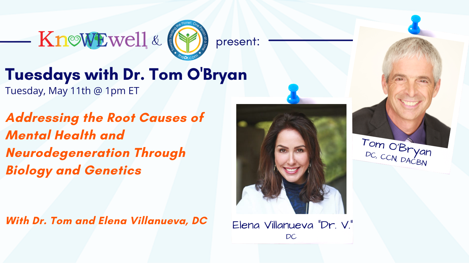 Tuesdays with Dr. Tom Webinar Banner