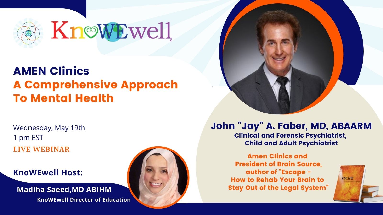 AMEN Clinics: A Comprehensive Approach to Mental Health webinar banner