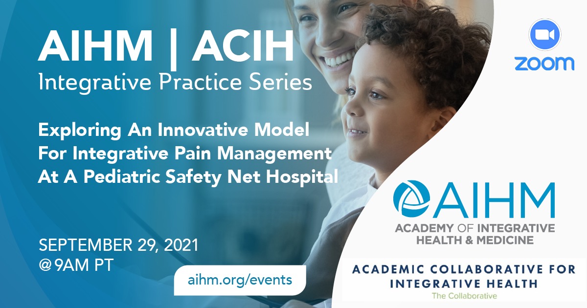 AIHM Integrative Pain Management Webinar Banner