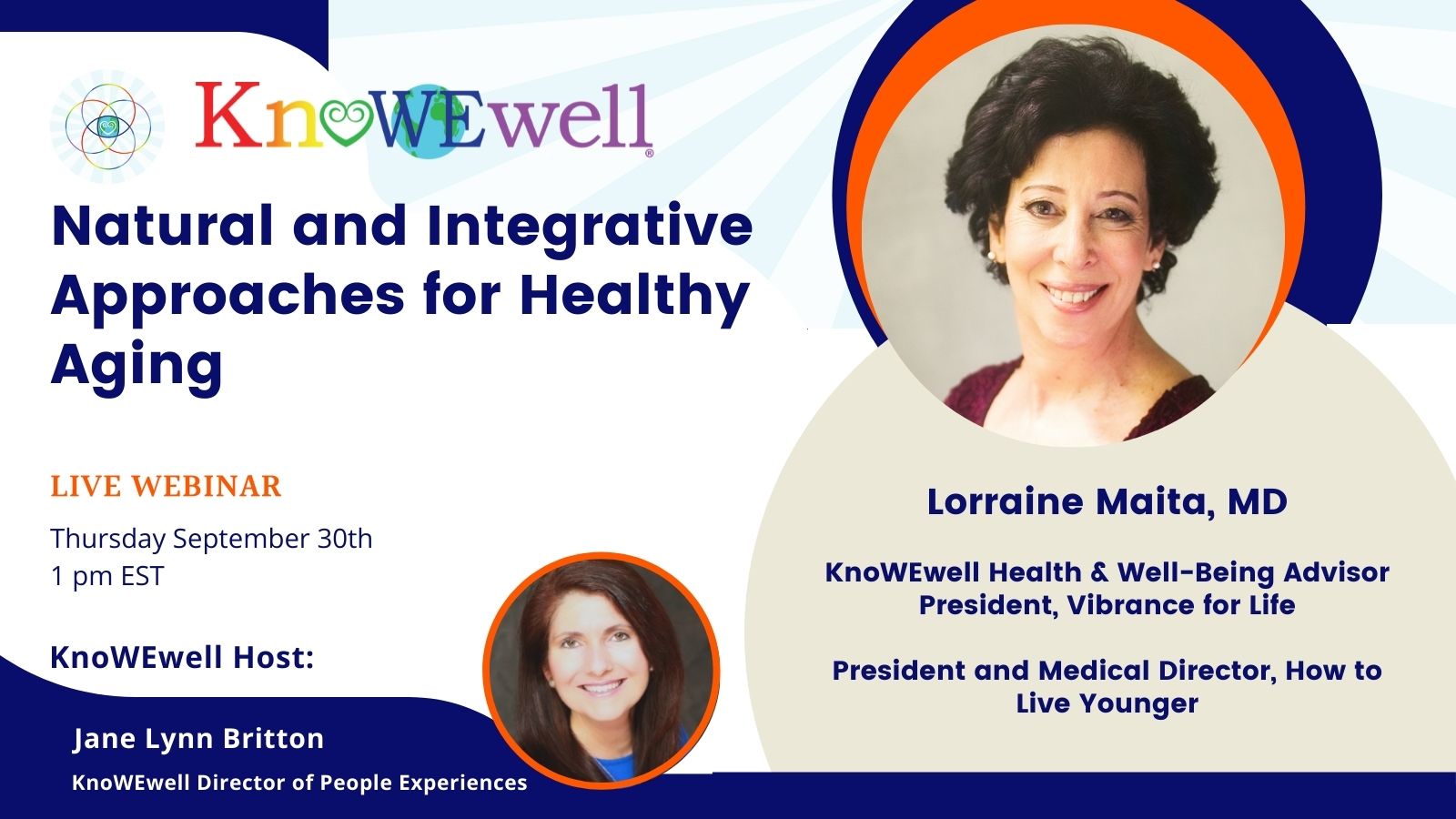 Healthy Aging webinar banner image