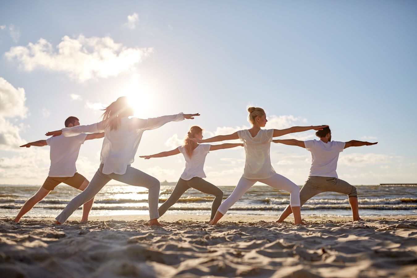Yoga on the beach