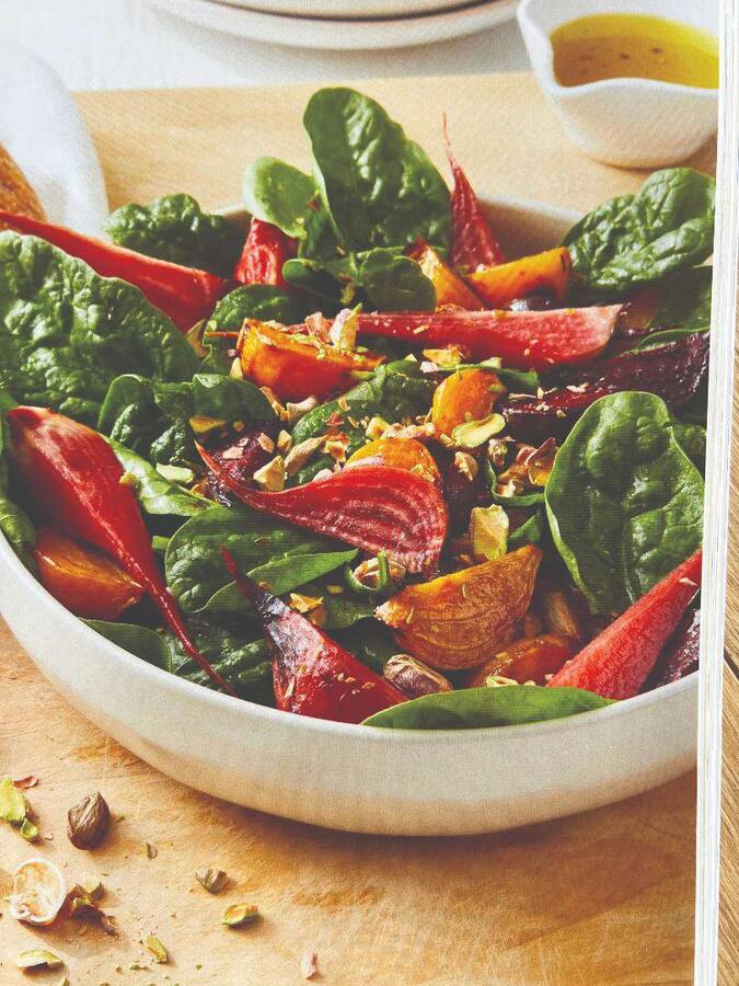 Roasted Beet and Pistachio Salad