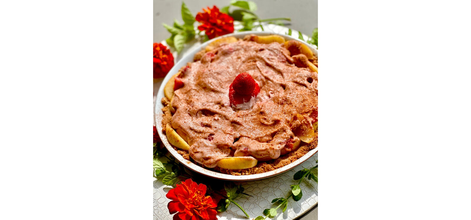 Apple Strawberry Rhubarb Pie
