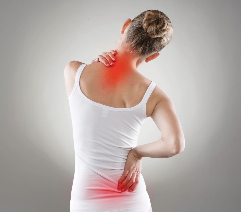 Woman experiencing fibromyalgia