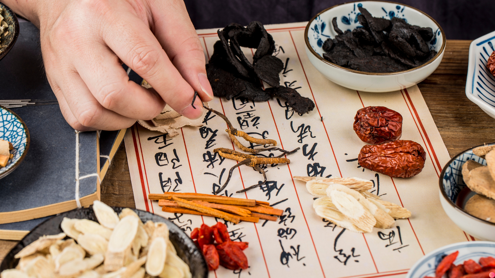 Various traditional Chinese medicine items