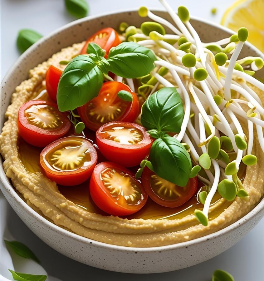 Lemon Hummus Veggie Bowl