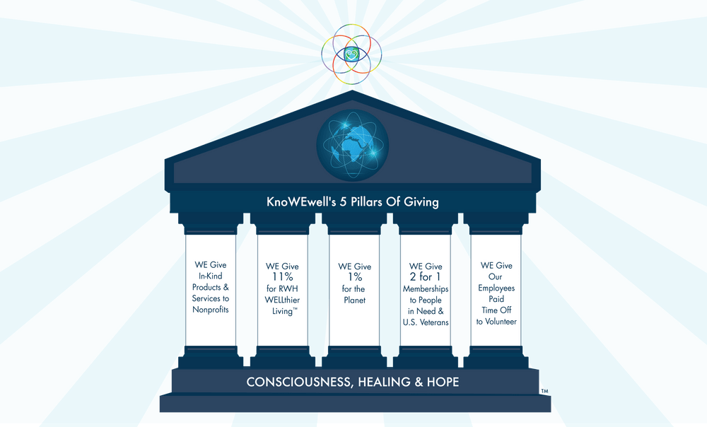 KnoWEwell 5 pillars of giving