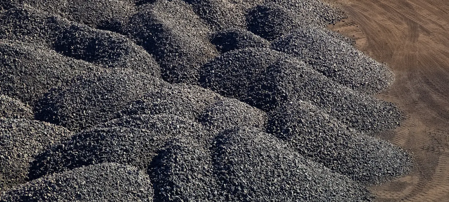 piles of processed Manganese