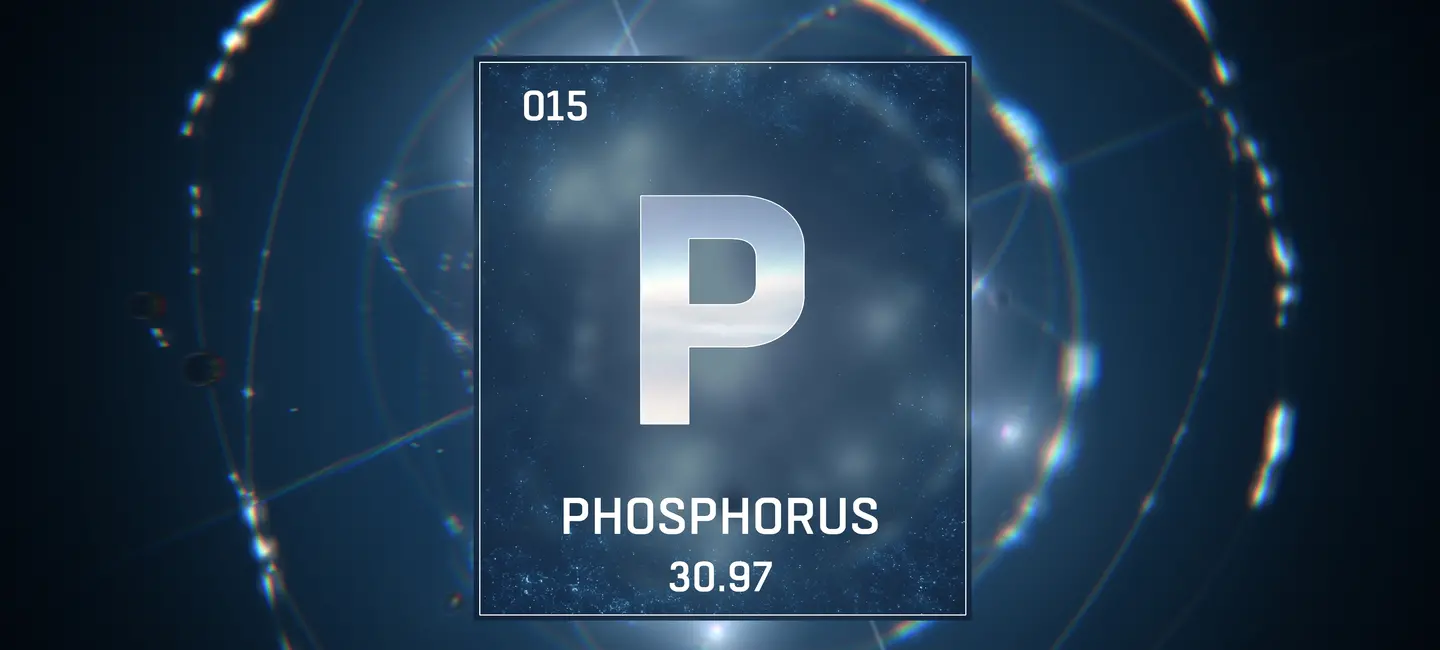 3D illustration of Phosphorus Element
