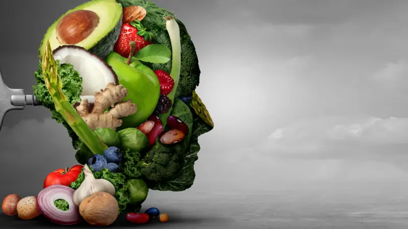 diet and mental function concept as a psychiatric or psychiatry symbol of the effects on the brain and mood diet and mental function concept as a psychiatric or psychiatry symbol of the effects on the brain and mood