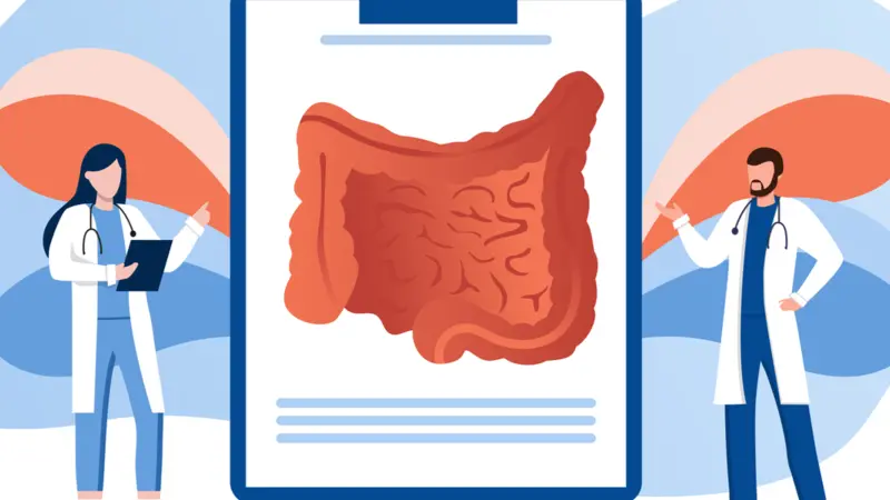 Digestive system health. Treat dysbiosis, harmful bacteria, intestine doctor examine. Digestive system health. Treat dysbiosis, harmful bacteria, intestine doctor examine.