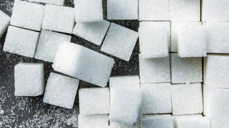 background of sugar cubes