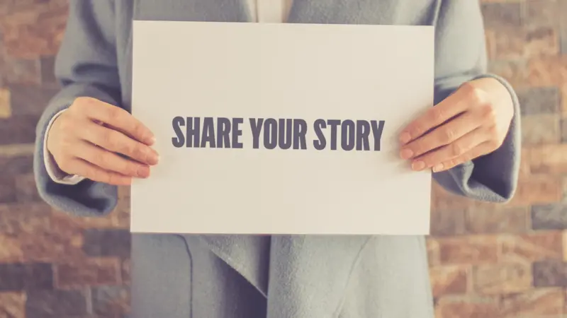 SHARE YOUR STORY CONCEPT