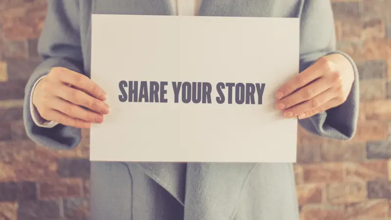 SHARE YOUR STORY CONCEPT SHARE YOUR STORY CONCEPT