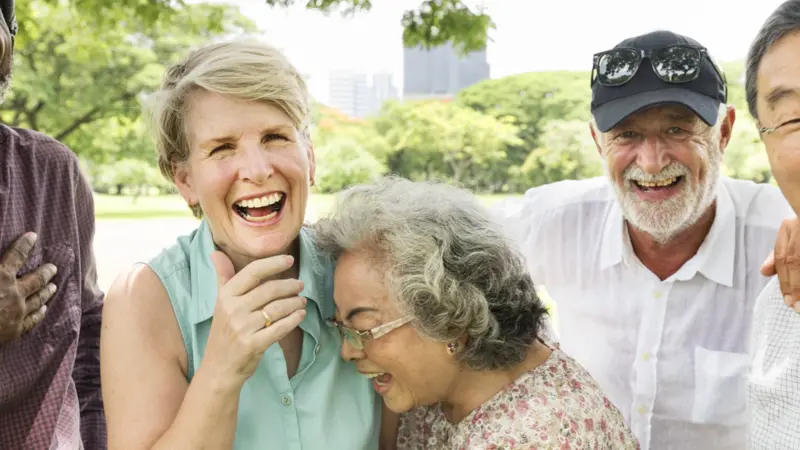 Group of Senior Retirement Friends Happiness Concept Group of Senior Retirement Friends Happiness Concept