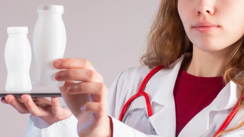 The doctor recommends the use of probiotics The doctor recommends the use of probiotics