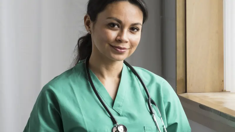 Portrait of a health professional, nurse Portrait of a health professional, nurse