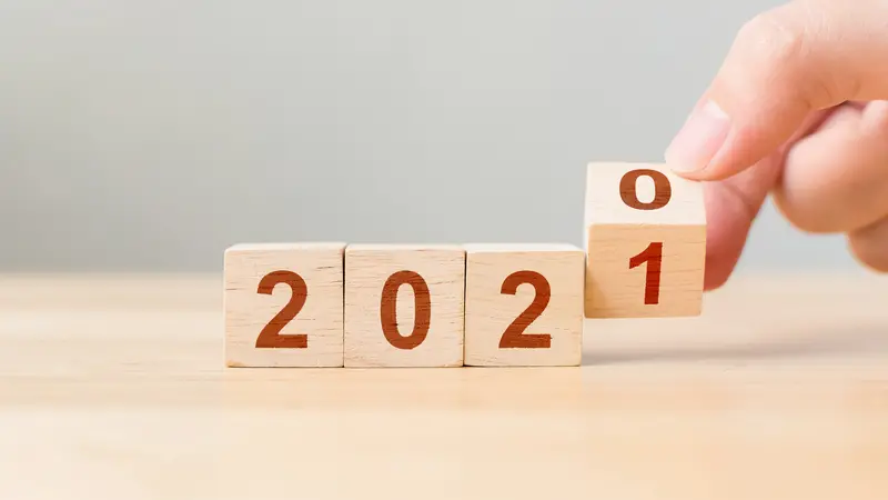 New year 2020 change to 2021. New year 2020 change to 2021.
