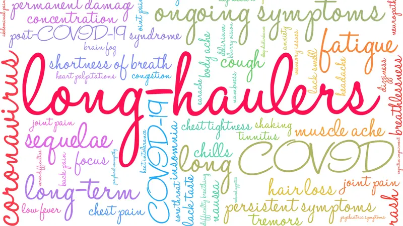 Long-Haulers word cloud on a white background. Long-Haulers word cloud on a white background.