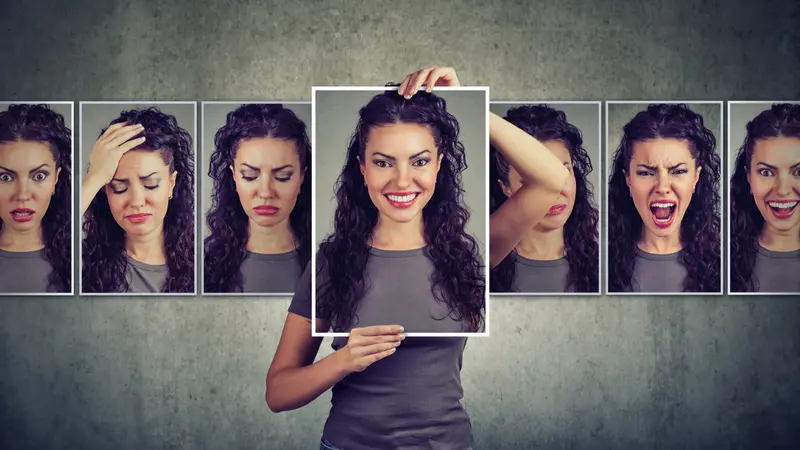 young woman expressing different emotions young woman expressing different emotions