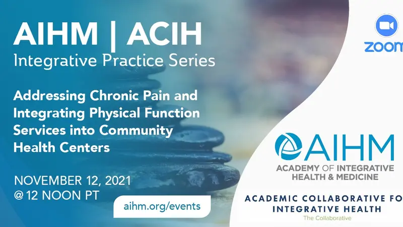 AIHM Integrative Practice Series Webinar Banner