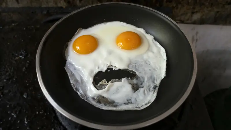 Fried Egg, High Fat Risk 