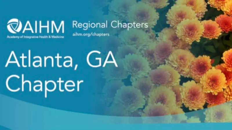 AIHM logo with Atlanta chapter name and photo of flowers AIHM logo with Atlanta chapter name and photo of flowers
