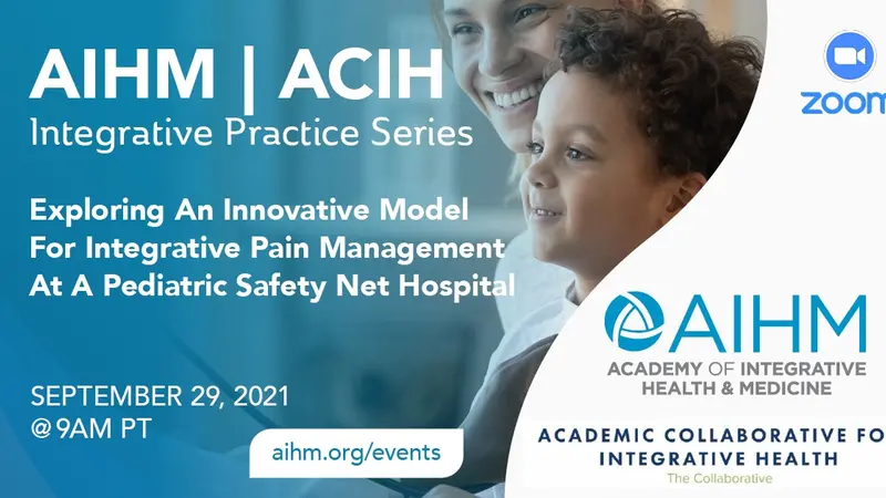 AIHM Integrative Pain Management Webinar Banner AIHM Integrative Pain Management Webinar Banner