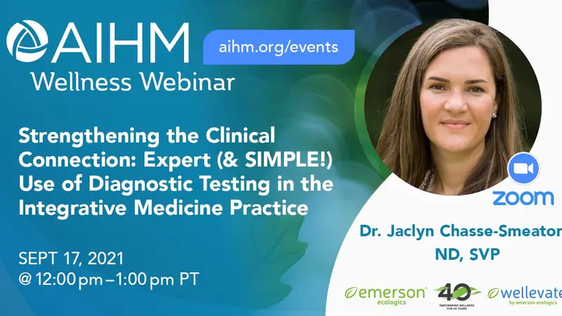 Academy of Integrative Health and Medicine Webinar Banner Academy of Integrative Health and Medicine Webinar Banner