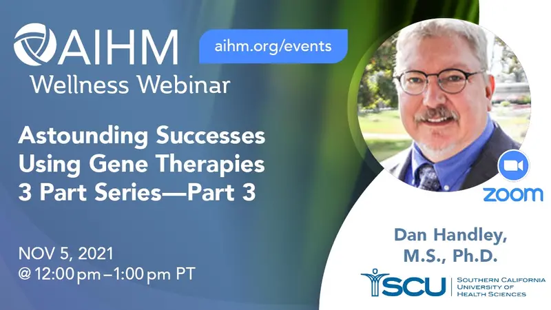 AIHM Wellness Webinar Banner AIHM Wellness Webinar Banner