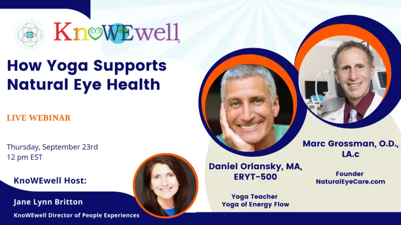 Yoga for Natural Eye Health Webinar Banner