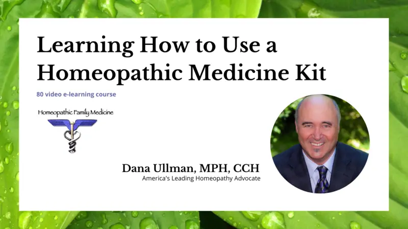 Learning to How Use a Homeopathic Medicine Kit  (80 video e-learning course)