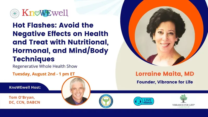 Regenerative Whole Health Show: Hot Flashes - Avoid the Negative Effects on Health and Treat with Nutritional, Hormonal and Mind/Body Techniques Regenerative Whole Health Show banner image