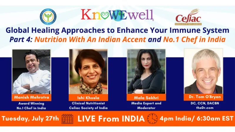 Global Healing Approaches for Enhancing Your Immune System Capabilities Part 4: Nutrition With An Indian Accent Images of speakers and details for when this takes place
