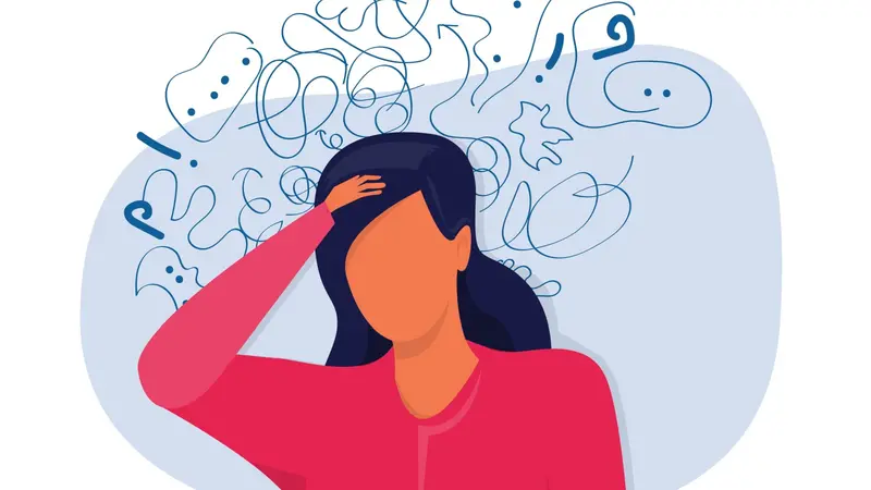 woman suffers from obsessive thoughts woman suffers from obsessive thoughts