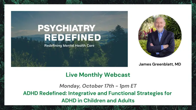 ADHD Redefined: Integrative and Functional Strategies for ADHD in Children and Adults Psychiatry Redefined Banner Image