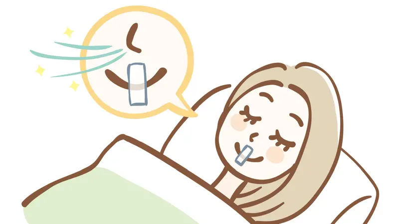 A woman sleeping with mouth taping and nasal breathing A woman sleeping with mouth taping and nasal breathing