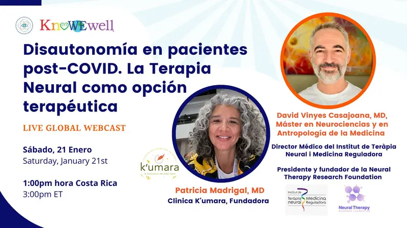 Disautonomía en pacientes post-COVID. La Terapia Neural como opción terapéutica Disautonomía en pacientes post-COVID. La Terapia Neural como opción terapéutica banner image