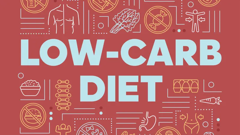Low carb diet word concepts banner