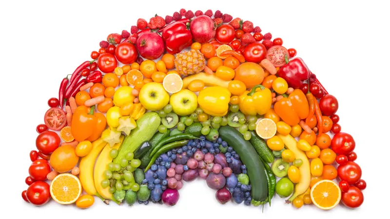 Fruit and vegetable rainbow Fruit and vegetable rainbow