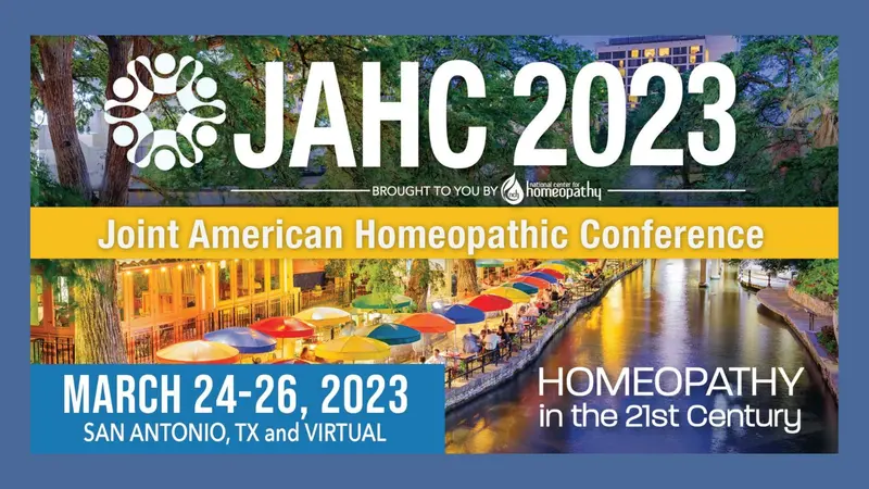 Joint American Homeopathy Conference (JAHC) 2023 Joint American Homeopathy Conference (JAHC) 2023 Banner Image