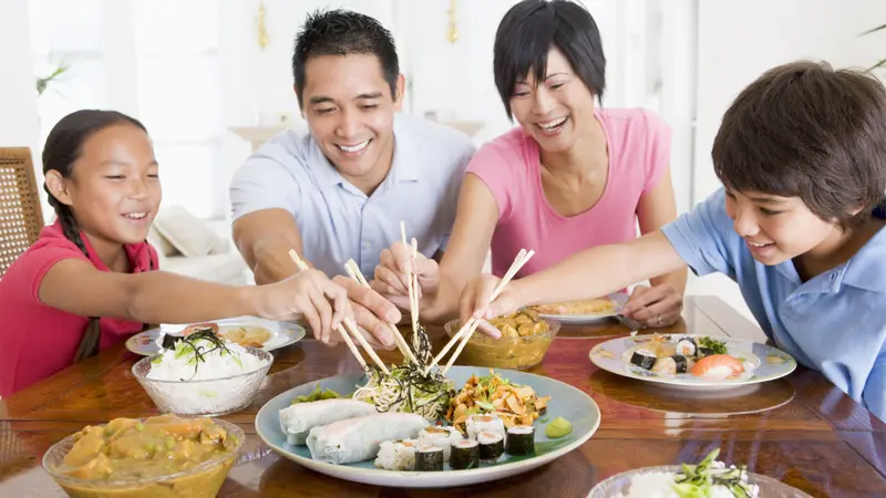 Family enjoying meal,mealtime together Family enjoying meal,mealtime together
