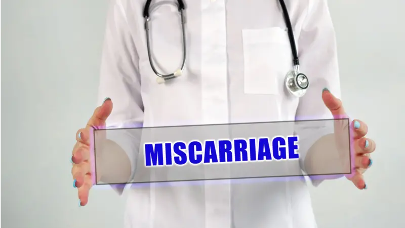 Conceptual photo about MISCARRIAGE with handwritten phrase