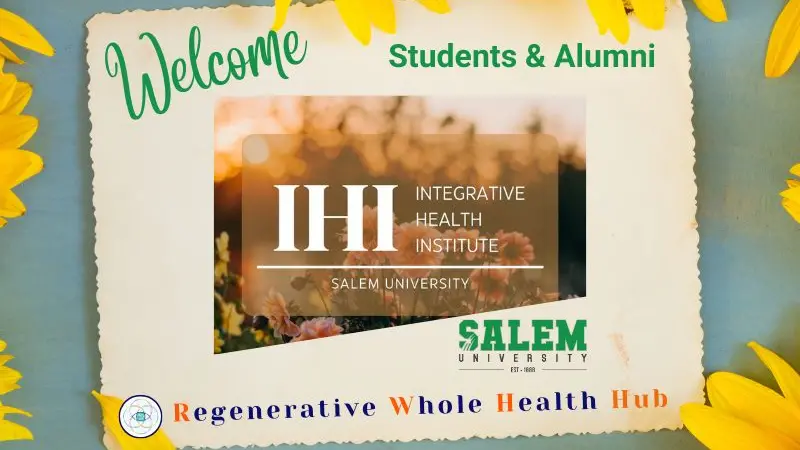Salem University & Integrative Health Institute at Salem University announcement