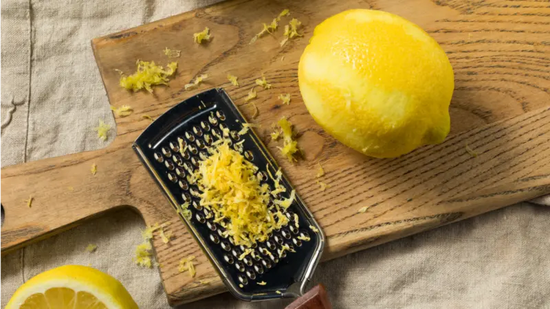 Raw Yellow Organic Lemon Zest Ready to Cook With Raw Yellow Organic Lemon Zest Ready to Cook With