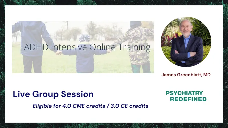 ADHD Intensive Online Training Banner: ADHD Intensive Online Training