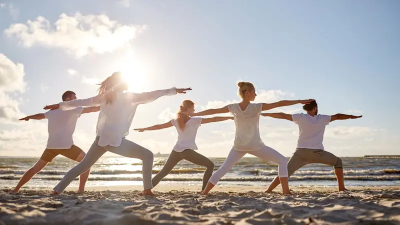Yoga on the beach Yoga on the beach