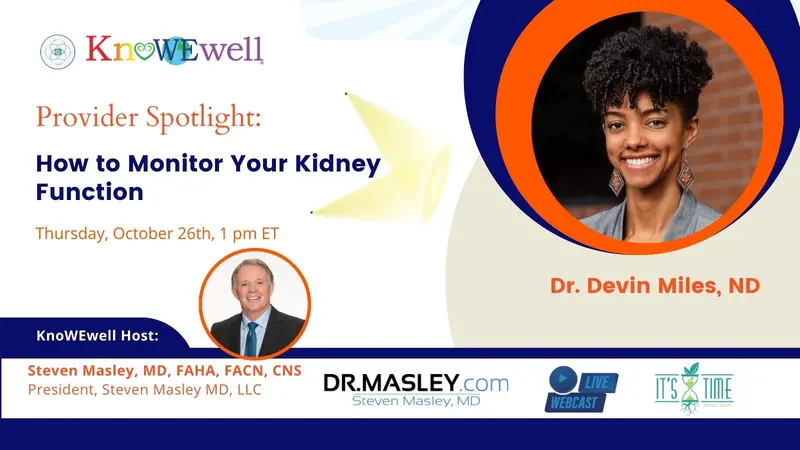 How to Monitor Your Kidney Function: Provider Spotlight Banner: How to Monitor Your Kidney Function: Provider Spotlight