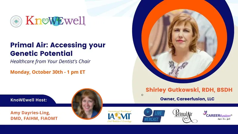 Healthcare from Your Dentist's Chair: Primal Air: Accessing your Genetic Potential Banner: Healthcare from Your Dentist's Chair: Primal Air: Accessing your Genetic Potential