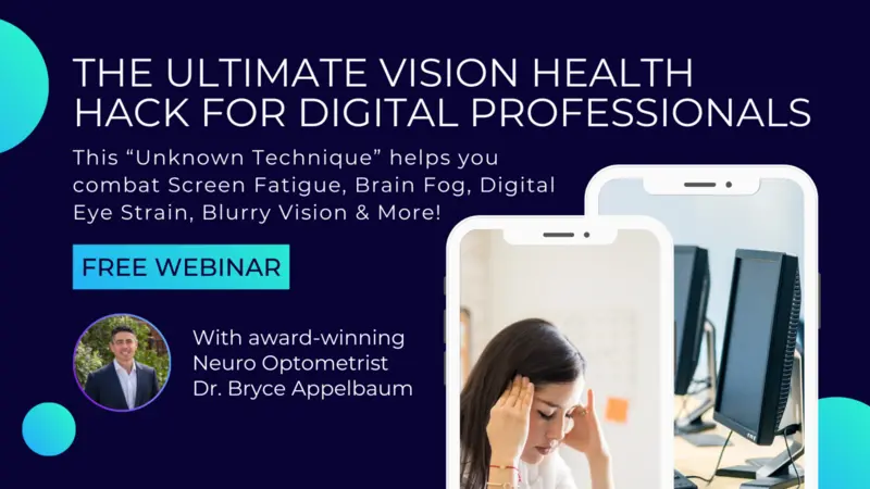 The Ultimate Vision Health Hack for Digital Professionals Event Banner